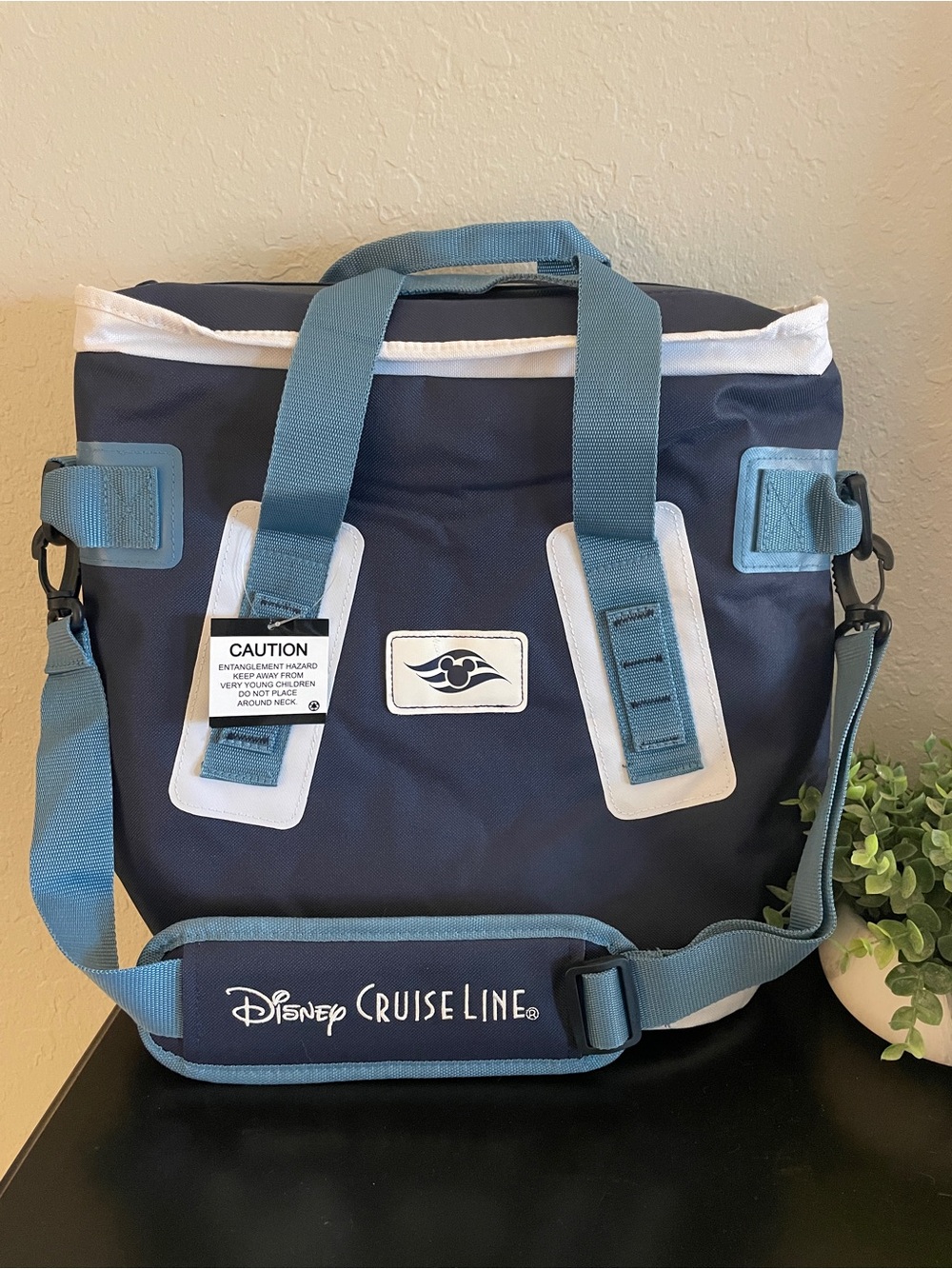 Disney Cruise Line Navy and Light Blue Travel Cooler Bag NWT